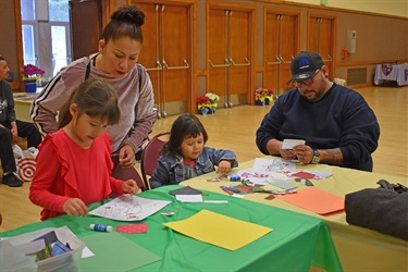 Children coloring in