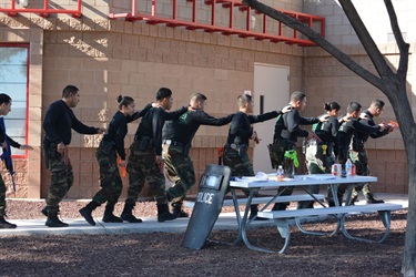 Explorers Police Participating Tactical Training