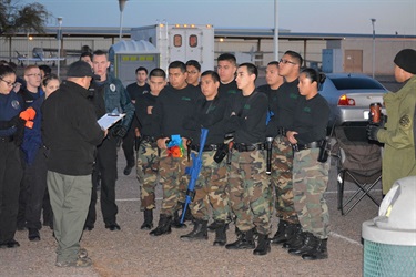 Explorers Police Participating Tactical Training